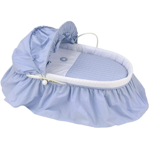 Cambrass Basket with Frills + Hood Une Pic Blue Cambrass Basket with Frills + Hood Une Pic Blue