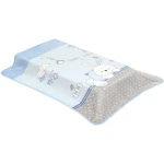 Cambrass - Raschel Bed Blanket 80 x 110 cm, Cony Blue - كامبراس
