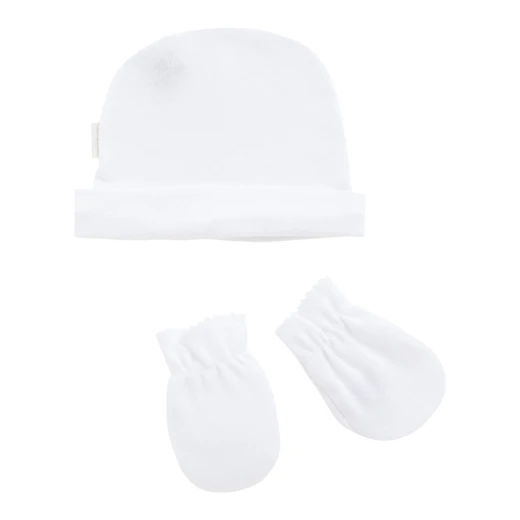 Cambrass - Cap and Mittens Liso White Cambrass - Cap and Mittens Liso White