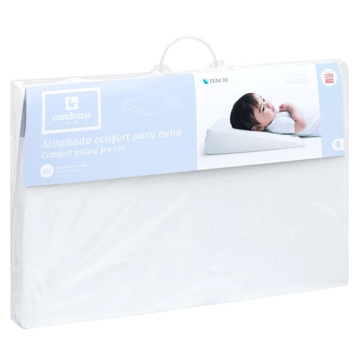 Cambrass - Comfort Cot Pillow 55x37x8.5 cm Liso E White - كامبراس - Image 6