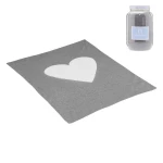Cambrass - Baby Cotton Blanket 80X100 cm Cuore Grey - كامبراس