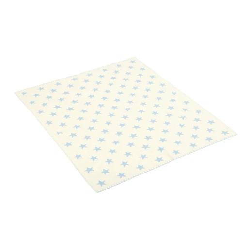 Cambrass - Baby Cotton Blanket 80x100x1 cm Etoile Blue - Cambrass - Image 2