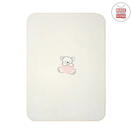 بطانية مطرزة 110x140x1 سم لون زهري من كامبرس بطانية مطرزة 110x140x1 سم لون زهري من كامبرس