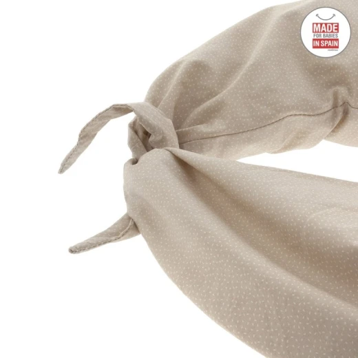 Cambrass - Nursing Pillow Moon 80x185x16 cm Sky Beige/rain - كامبراس - Image 3