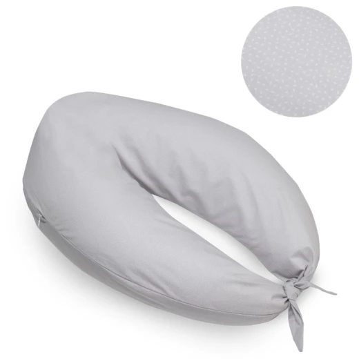 Cambrass - Nursing Pillow Moon 80x185x16 cm Sky Grey/rain Cambrass - Nursing Pillow Moon 80x185x16 cm Sky Grey/rain