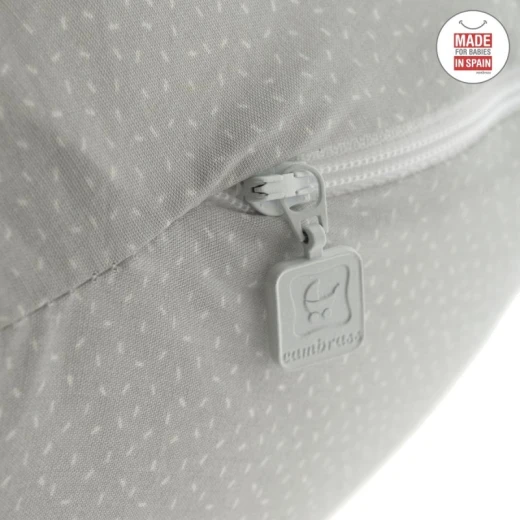 Cambrass - Nursing Pillow Moon 80x185x16 cm Sky Grey/rain - كامبراس - Image 8