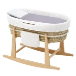 Cambrass - Quilted Baby Basket Mio Cuco+W.Stan Miami Greige/Flowers 49x86x61 cm - كامبراس