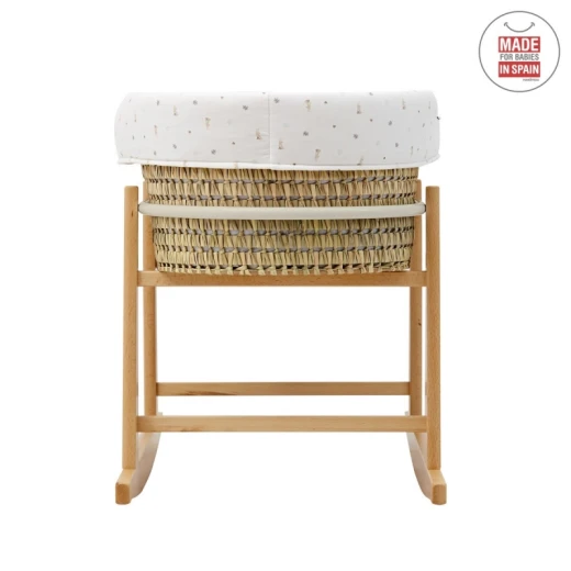 Cambrass - Quilted Baby Basket Mio Cuco+w.stan Quebec Ecru 49x86x61 cm - كامبراس - Image 4