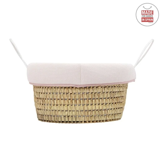 Cambrass - Quilted Basket Une Sky Pink 39x80x25 cm - Cambrass - Image 3