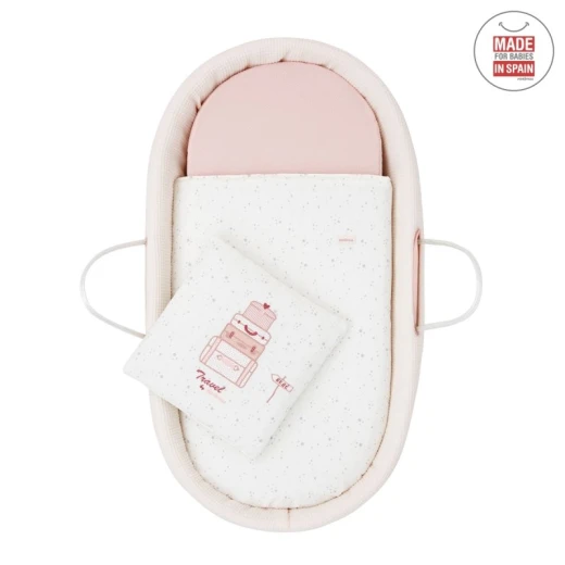 Cambrass - Quilted Basket Une Sky Pink 39x80x25 cm - Cambrass - Image 4