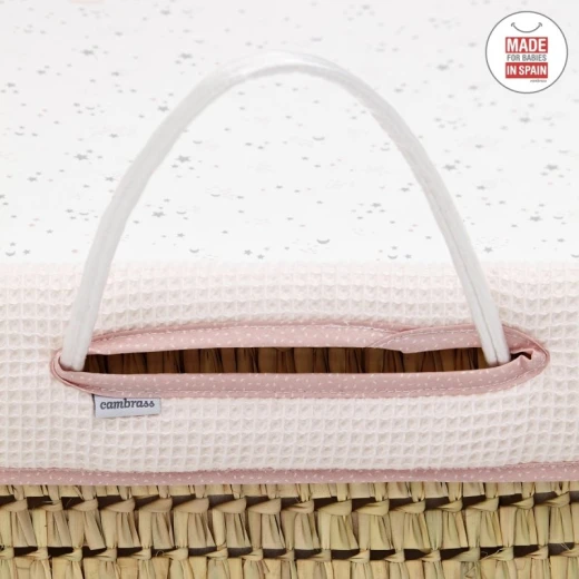 Cambrass - Quilted Basket Une Sky Pink 39x80x25 cm - Cambrass - Image 5
