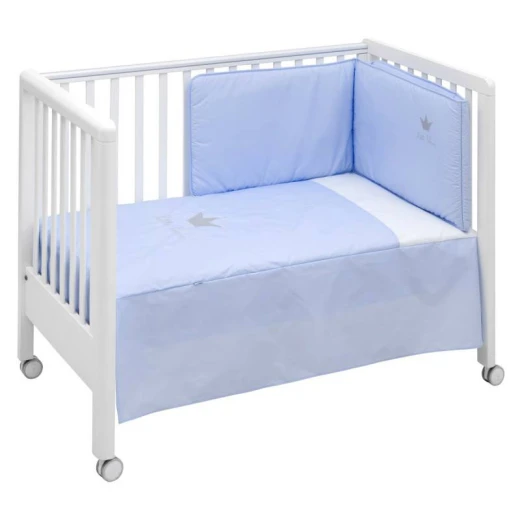 Cambrass Set 2 Pcs Baby Bed Dress 60 Crown Blue Cambrass Set 2 Pcs Baby Bed Dress 60 Crown Blue