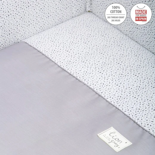 Cambrass - Set 2 Pcs.bedspread W/s Cot 60 Be Lion Grey 60x120x3 cm - كامبراس - Image 5