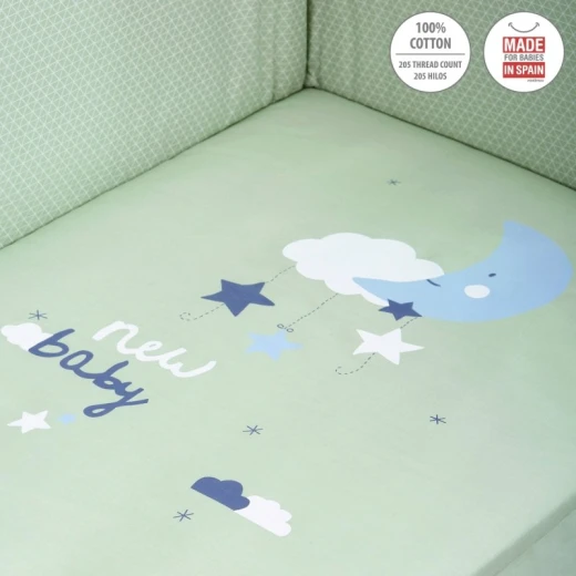 Cambrass - Set 2 Pcs.bedspread W/s Cot 60 Be Moon Green 60x120x3 cm - كامبراس - Image 5