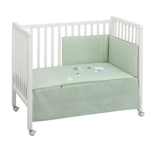 Cambrass - Set 2 Pcs.bedspread W/s Cot 60 Be Moon Green 60x120x3 cm Cambrass - Set 2 Pcs.bedspread W/s Cot 60 Be Moon Green 60x120x3 cm