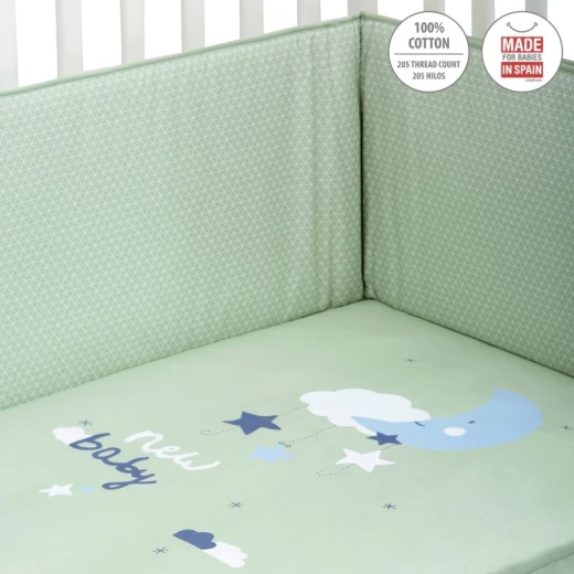 Cambrass - Set 2 Pcs.bedspread W/s Cot 60 Be Moon Green 60x120x3 cm - كامبراس - Image 6