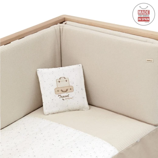 Cambrass - Set 2 Pcs.bedspread W/s Cot 60 Sky Beige 60x120x3 cm - كامبراس - Image 7