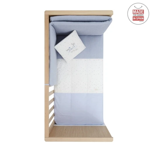 Cambrass - Set 2 Pcs.bedspread W/s Cot 60 Sky Blue 60x120x3 cm - كامبراس - Image 2