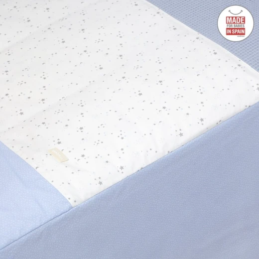 Cambrass - Set 2 Pcs.bedspread W/s Cot 60 Sky Blue 60x120x3 cm - كامبراس - Image 4