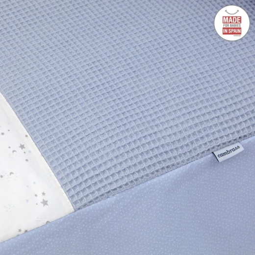 Cambrass - Set 2 Pcs.bedspread W/s Cot 60 Sky Blue 60x120x3 cm - كامبراس - Image 5