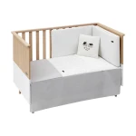 Cambrass - Set 2 Pcs.bedspread W/s Cot 60 Sky Grey 60x120x3 cm - كامبراس