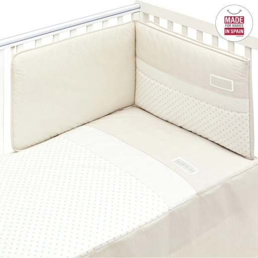 Cambrass - Set Bedspread+bumper 60x120 cm Star Beige - كامبراس - Image 3