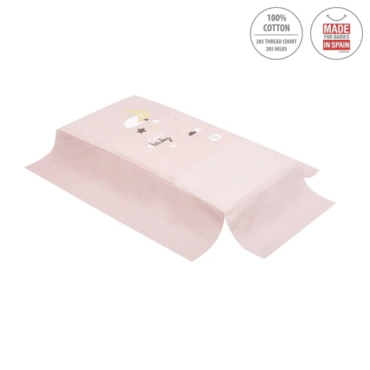 Cambrass - Set 2 Pcs.bedspread W/s Cot 70 Be Moon Pink 70x140x3 cm - كامبراس - Image 3