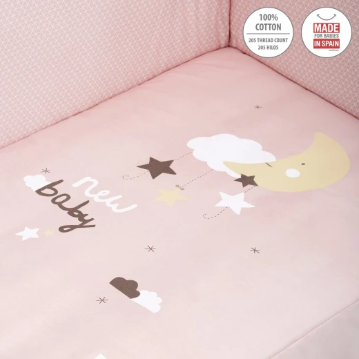 Cambrass - Set 2 Pcs.bedspread W/s Cot 70 Be Moon Pink 70x140x3 cm - كامبراس - Image 5