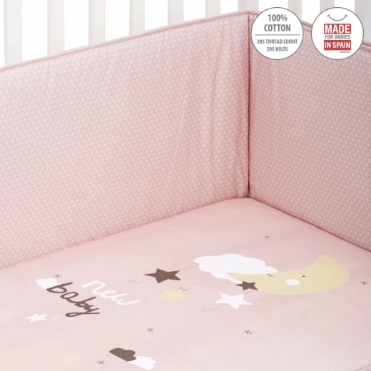 Cambrass - Set 2 Pcs.bedspread W/s Cot 70 Be Moon Pink 70x140x3 cm - كامبراس - Image 6