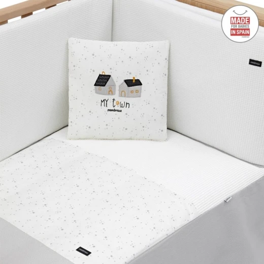 Cambrass - Set 2 Pcs.bedspread W/s Cot 70 Sky Grey 70x140x3 cm - كامبراس - Image 7