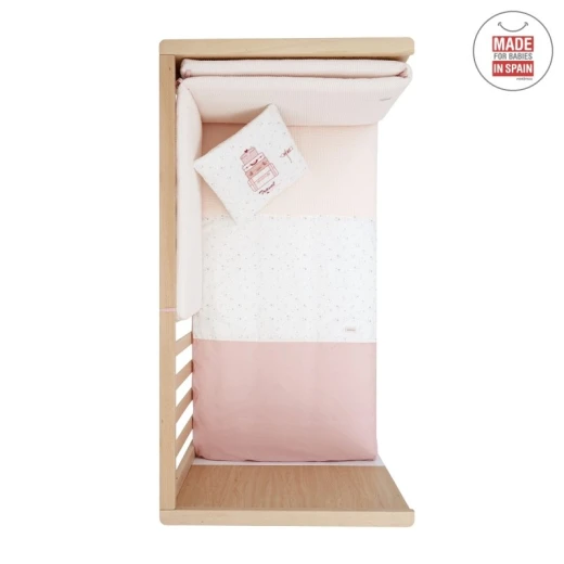 Cambrass - Set 2 Pcs.bedspread W/s Cot 70 Sky Pink 70x140x3 cm - كامبراس - Image 2