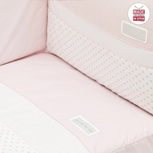 Cambrass - Set 2 Pcs.bedspread W/s Cot 70 Star Pink 70x140x3 cm - كامبراس - Image 4