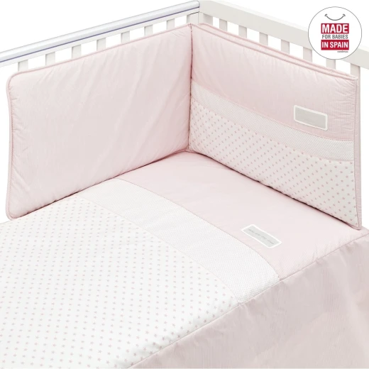 Cambrass - Set 2 Pcs.bedspread W/s Cot 70 Star Pink 70x140x3 cm - كامبراس - Image 2
