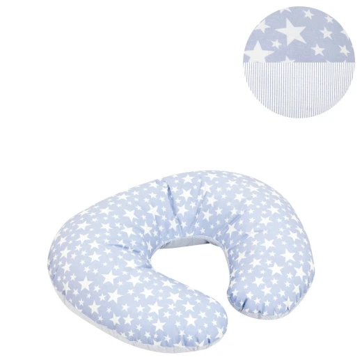 Cambrass - Small Nursing Pillow 53x45x10 cm Star Blue Cambrass - Small Nursing Pillow 53x45x10 cm Star Blue
