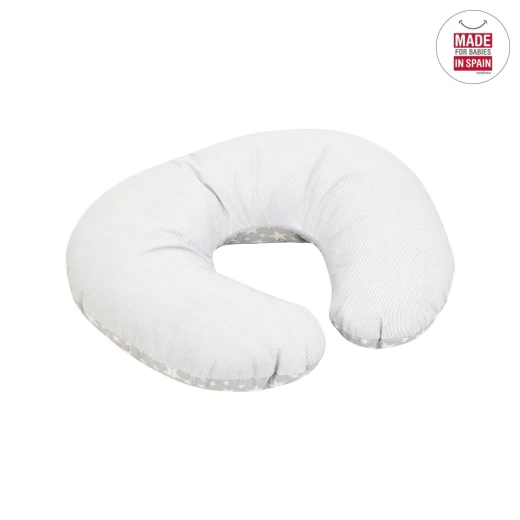 Cambrass - Small Nursing Pillow 53x45x10 cm Star Grey - كامبراس - Image 5