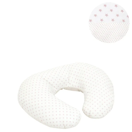 Cambrass - Small Nursing Pillow 53x45x10 cm Star Pink Cambrass - Small Nursing Pillow 53x45x10 cm Star Pink