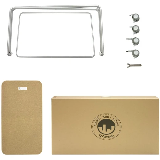 Cambrass 56.5 x 92 x 64.5 cm Bed Urban LISO E (Small, Choco/Grey) - كامبراس - Image 3