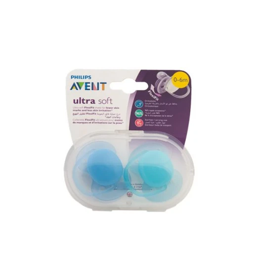 Philips Avent Ultra Soft Soother 0-6m Boy X2 Philips Avent Ultra Soft Soother 0-6m Boy X2