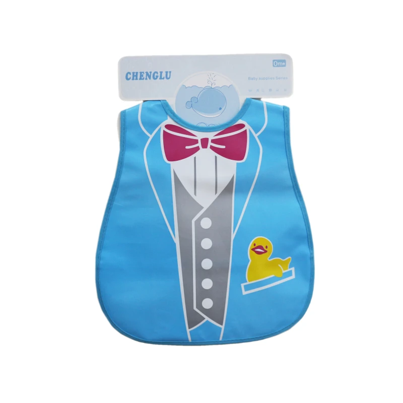 Chenglu Lovely Blue Baby Suit Waterproof Bib