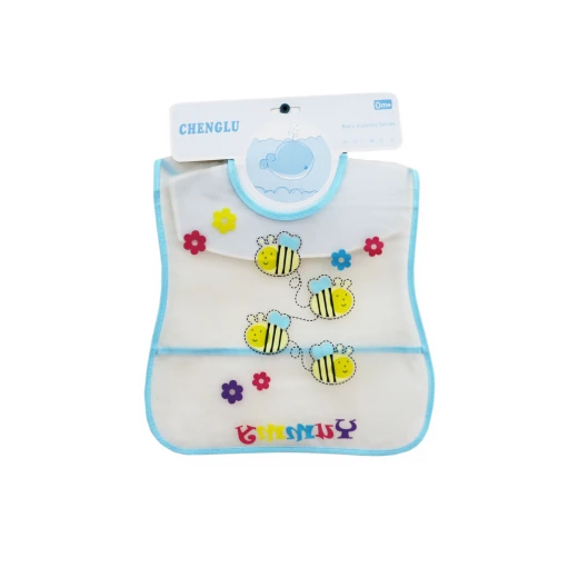 Plastic Baby Bib Waterproof, Bee Design Plastic Baby Bib Waterproof, Bee Design