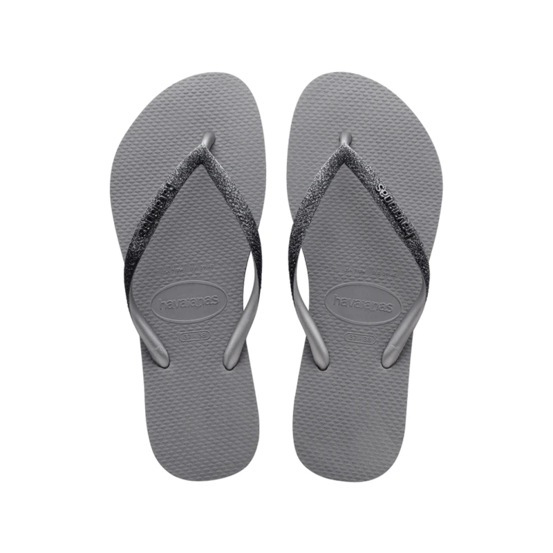 Hawaiian Slim Sparkle Steel Gray, Size 37/38 - هافياناس