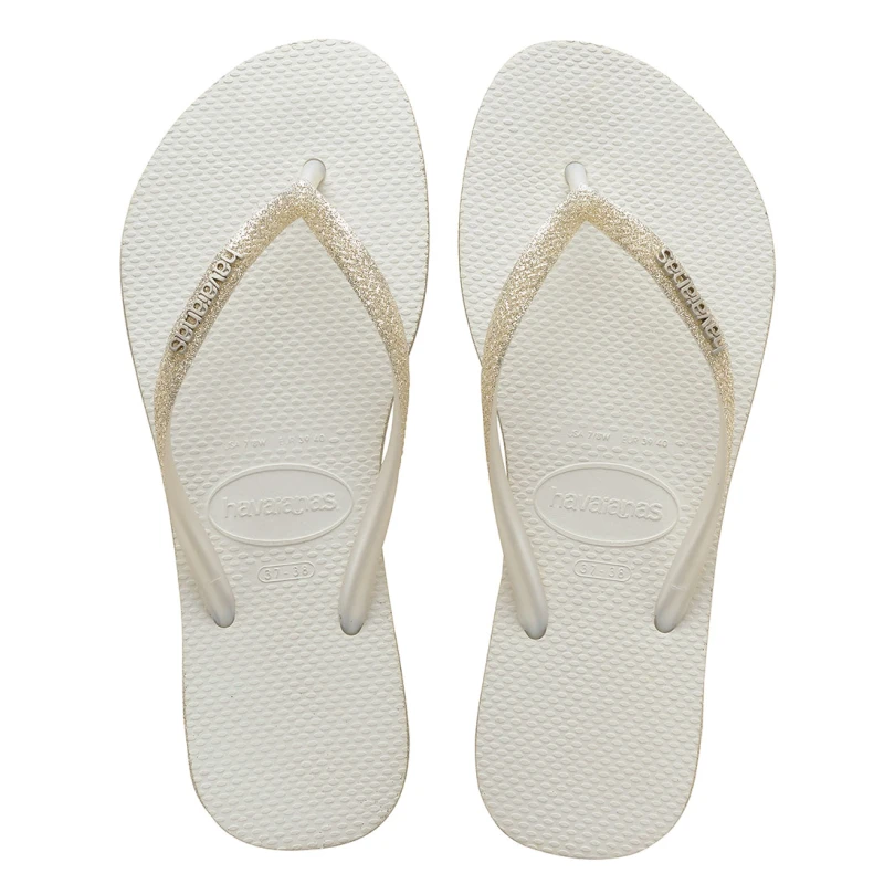 Hawaiian Slim Sparkle White, Size 37/38 - هافياناس