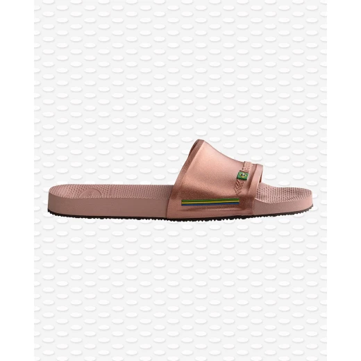 Havaianas Slide Brasil Rose/Gloden Blush Size 33-34 - هافياناس - Image 2
