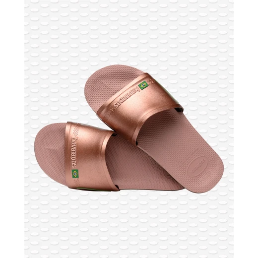 Havaianas Slide Brasil Rose/Gloden Blush Size 37-38 - هافياناس - Image 4