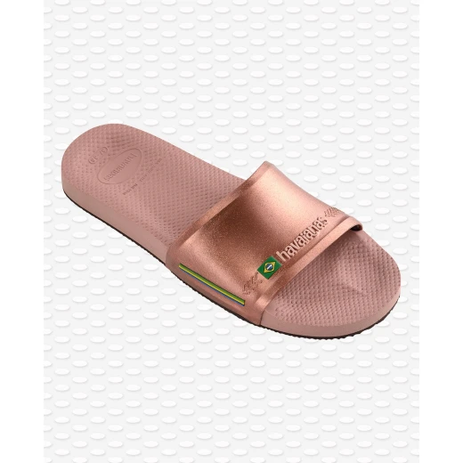 Havaianas Slide Brasil Rose/Gloden Blush Size 39-40 - هافياناس - Image 5
