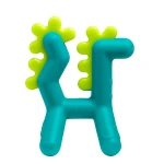 Boon Growl Dragon Silicone Teether Textured Teething Toy for Babies, Soothes Gums & Supports Sensory Development, Easy to Hold, BPA-Free - Boon