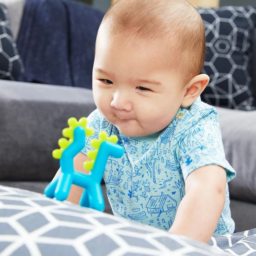 Boon Growl Dragon Silicone Teether Textured Teething Toy for Babies, Soothes Gums & Supports Sensory Development, Easy to Hold, BPA-Free - Boon - Image 2