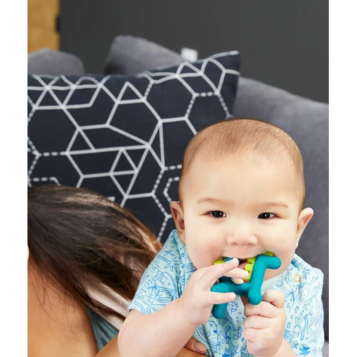 Boon Growl Dragon Silicone Teether Textured Teething Toy for Babies, Soothes Gums & Supports Sensory Development, Easy to Hold, BPA-Free - Boon - Image 4