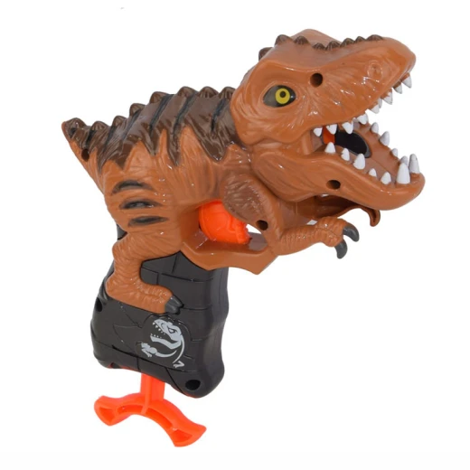 Blaze Storm Manual Soft Bullet Gun with 5 pcs Darts, Brown Dinosaur - بليز ستورم - Image 7