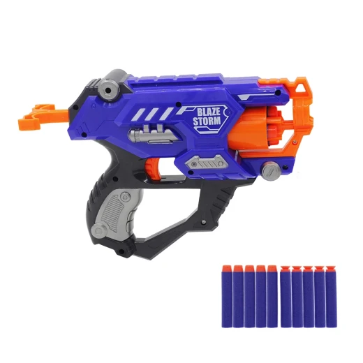 Blaze Storm Manual Operated Gun with 10 pcs Soft Dart